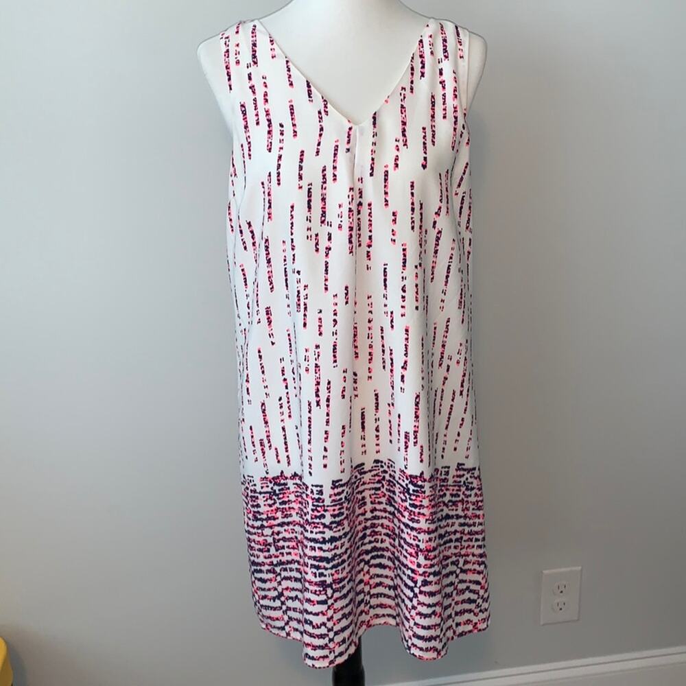 Skies Are Blue DIgi Print Sleeveless Mini Dress Sz L